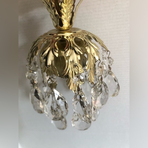 Vtg Mini Upside Down Layered Cake Crystal Chandelier - Picture 6 of 16